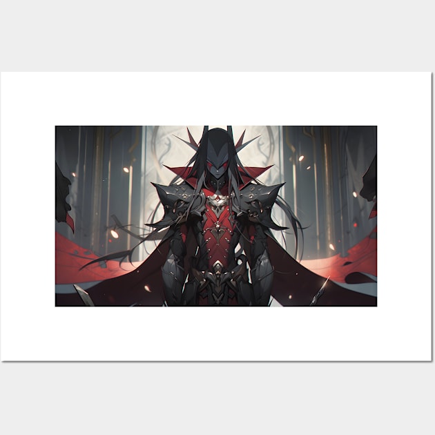 Dark Anime Gothic Warrior Wall Art by PlimPlom